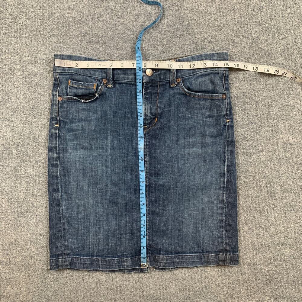 Citizens Of Humanity Skirt Womens 29 Novak Stretch Denim 358 Pencil Zip Fly Jean - Picture 3 of 10